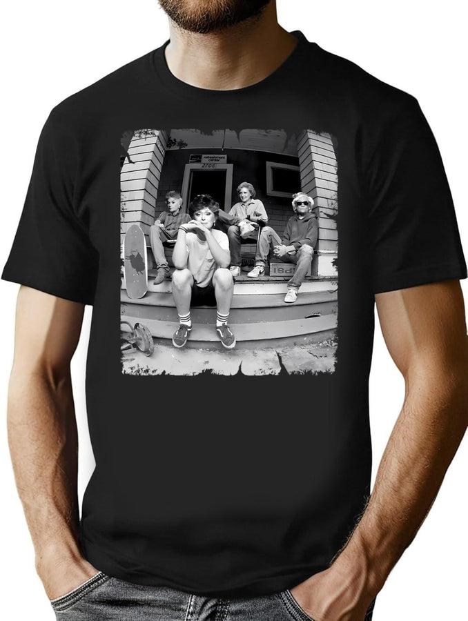 Golden Warhol Girls (2) T-Shirt for Men & Women, T-Shirts Graphic Tee - Black