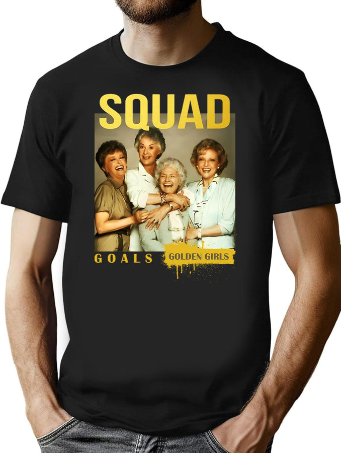 Golden Warhol Girls (3) T-Shirt for Men & Women, T-Shirts Graphic Tee - Black