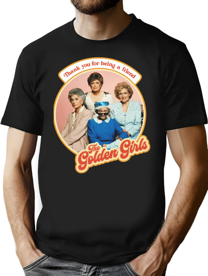 Golden Warhol Girls (8) T-Shirt for Men & Women, T-Shirts Graphic Tee - Black