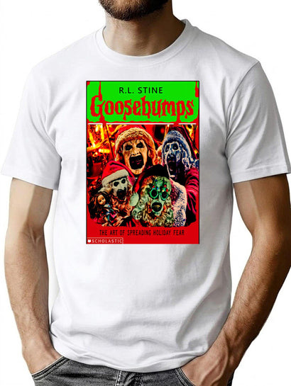 Goosebumps - The Art Of Christmas Fear. T-Shirt for Men & Women, T-Shirts Graphic Tee - Black