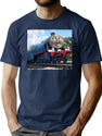 Gordon From Thomas The Tank Engine T-Shirt for Men & Women, T-Shirts Graphic Tee - Navy
