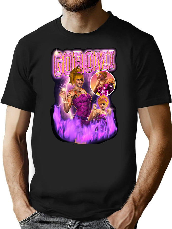 Goromi 90S Bootleg Bootleg Graphic T-Shirt - Black
