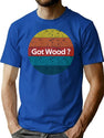 Got Wood Funny Vintage Woodworking T-Shirt for Men & Women, T-Shirts Graphic Tee - Blue