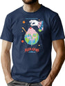Graphic Ice Cream Funny Killer From Outer Space Retro T-Shirt for Men & Women, T-Shirts Graphic Tee - Navy
