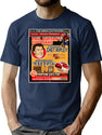 Great Outdoors Eating Contest Poster Ad T-Shirt for Men & Women, T-Shirts Graphic Tee - Navy