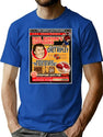 Great Outdoors Eating Contest Poster Ad T-Shirt for Men & Women, T-Shirts Graphic Tee - Blue