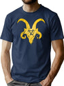 Green King Horned Rat T-Shirt for Men & Women, T-Shirts Graphic Tee - Navy
