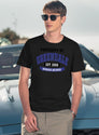 Greendale Community College Human Being Vintage Logo (1) T-Shirt for Men & Women, T-Shirts Graphic Tee - Navy