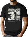 Gremlins Gizmo Warning Label Dks T-Shirt for Men & Women, T-Shirts Graphic Tee - Black