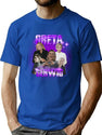 Greta Gerwig Bootleg 90S Bootleg Graphic T-Shirt - Blue