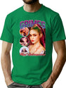 Grimes Vintage 90'S Bootleg Style Bootleg Graphic T-Shirt - Green