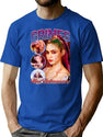 Grimes Vintage 90'S Bootleg Style Bootleg Graphic T-Shirt - Blue