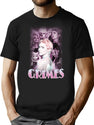 Grimes Vintage Bootleg Shirt Bootleg Graphic T-Shirt - Black