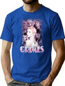 Grimes Vintage Bootleg Shirt Bootleg Graphic T-Shirt - Blue