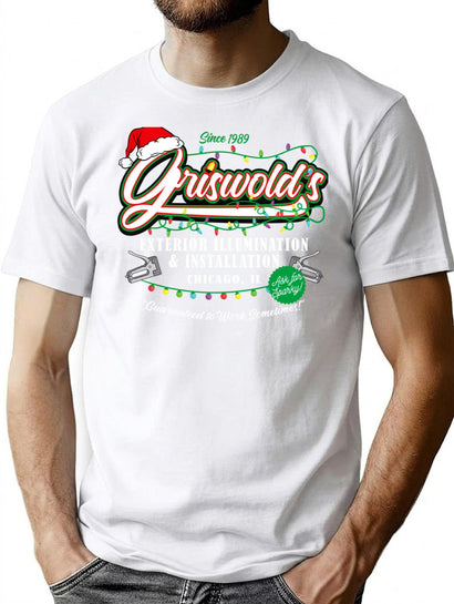Griswold Illumination Christmas Vacation '89 Dks T-Shirt for Men & Women, T-Shirts Graphic Tee - Black