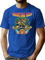 Groovy Dog Mama Bootleg Graphic T-Shirt - Blue