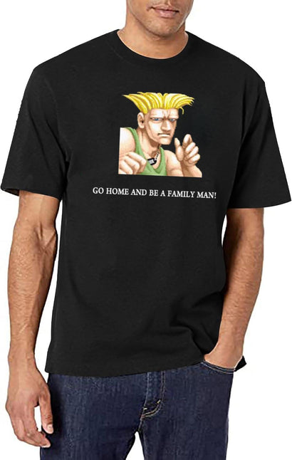 Guile Go Home and Be A Family Man Black T-Shirt - Black