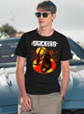 Guitar Monkey Man T-Shirt for Men & Women, T-Shirts Graphic Tee - Navy