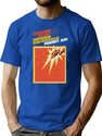 Gwiezdne Wojny Imperium Kontratakuje Cardback Bootleg Graphic T-Shirt - Blue