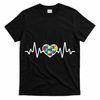 Heartbeat Autism Awareness Heart T-Shirt