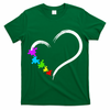 Heart Autism Awareness Love Puzzle Simple Idea Autism Family T-Shirt