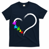 Heart Autism Awareness Love Puzzle Simple Idea Autism Family T-Shirt