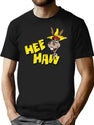HEE Haw Wo Funny Premium Heavyweight Cotton T-Shirt - Black
