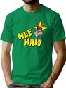 HEE Haw Wo Funny Premium Heavyweight Cotton T-Shirt - Green