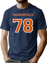 Haddonfield Jersey - Halloween '78 T-Shirt for Men & Women, T-Shirts Graphic Tee - Navy