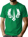 Hades Game Distressed Logo Zagreus Logo Premium Heavyweight Cotton T-Shirt - Green