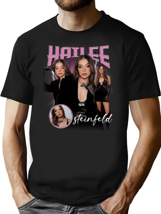 Hailee Steinfeld Bootleg Bootleg Graphic T-Shirt - Black