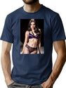 Hailee Steinfeld Premium Heavyweight Cotton T-Shirt - Navy