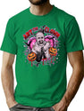 Halloween Art The Clown Pumpkin T-Shirt for Men & Women, T-Shirts Graphic Tee - Green