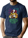 Halloween Clown Cheering With Delight T-Shirt for Men & Women, T-Shirts Graphic Tee - Navy