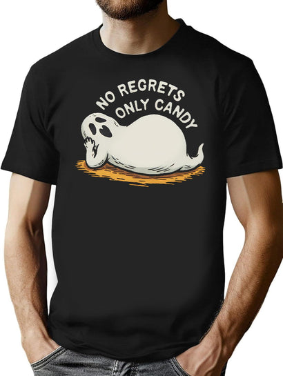 Halloween Shopping Funny T-Shirt for Men & Women, T-Shirts Graphic Tee - Black