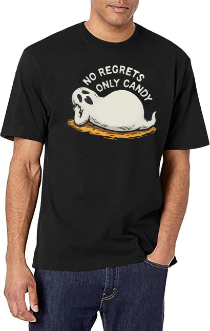 Halloween Shopping Funny T-Shirt for Men & Women, T-Shirts Graphic Tee - Black