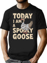 Halloween Shopping Goose T-Shirt for Men & Women, T-Shirts Graphic Tee - Black