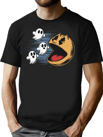 Halloween Shopping Vintage Gamer T-Shirt for Men & Women, T-Shirts Graphic Tee - Black