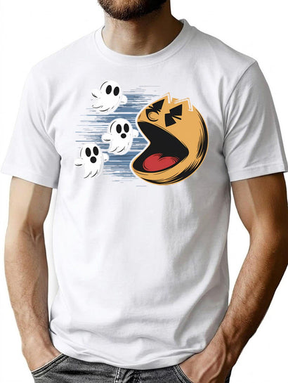 Halloween Shopping Vintage Gamer T-Shirt for Men & Women, T-Shirts Graphic Tee - Black
