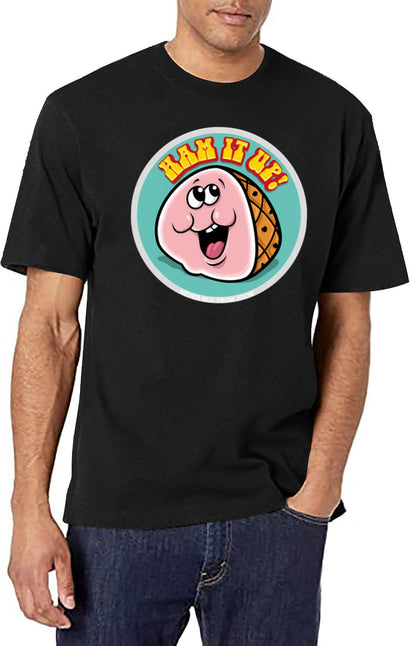 Ham It Up T-Shirt for Men & Women, T-Shirts Graphic Tee - Black
