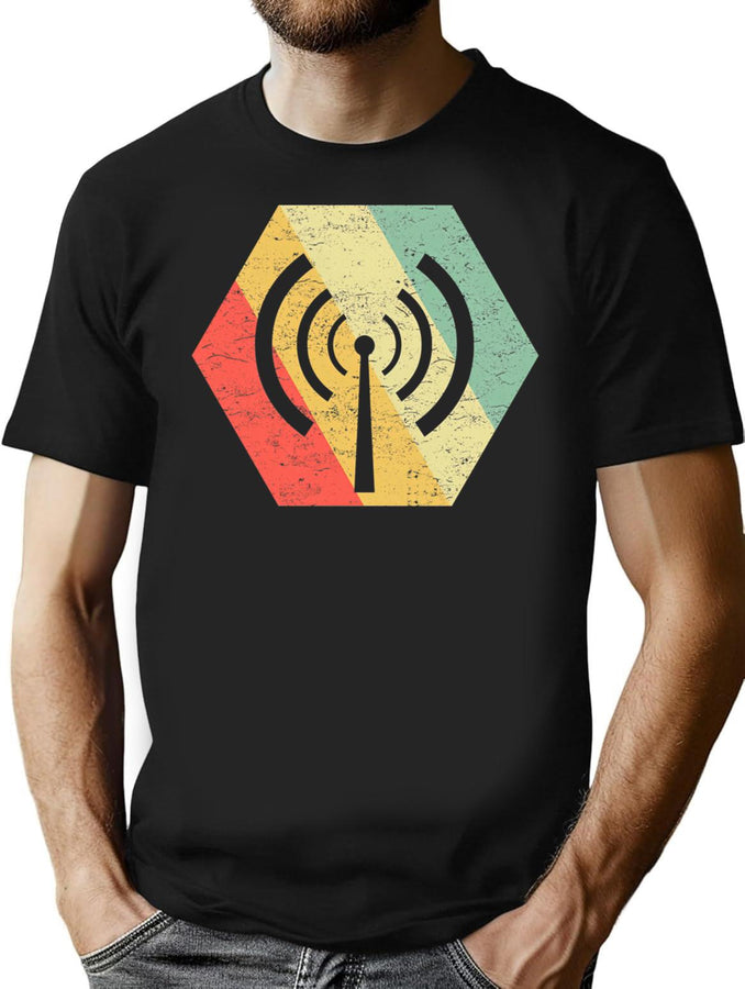 Ham Radio T-Shirt for Men & Women, T-Shirts Graphic Tee - Black