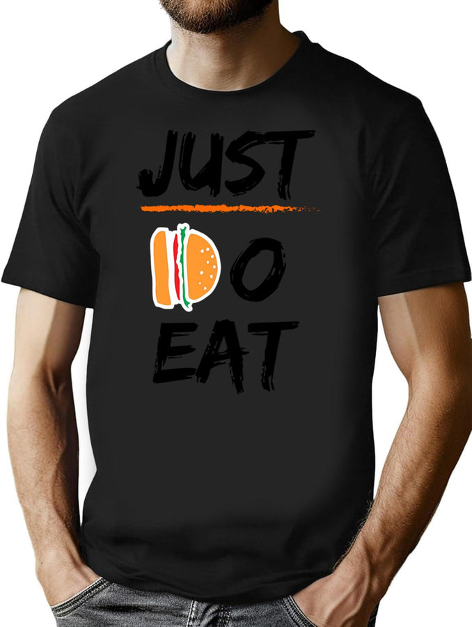 Hamberger Just Eat It Bootleg Graphic T-Shirt - Black