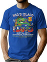 Han Island Tournament 1973 Worn Dks T-Shirt for Men & Women, T-Shirts Graphic Tee - Blue