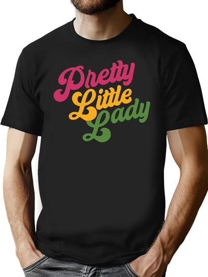 Handsome Podcast Pretty Little Lady T-Shirt for Men & Women, T-Shirts Graphic Tee - Black