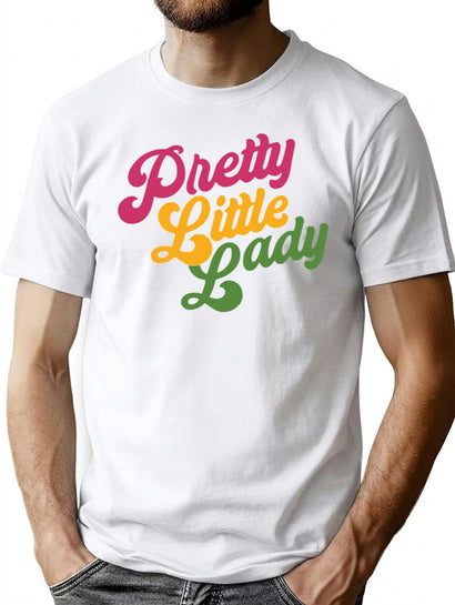Handsome Podcast Pretty Little Lady T-Shirt for Men & Women, T-Shirts Graphic Tee - Black