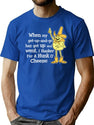 Hanker For A Hunka Cheese T-Shirt for Men & Women, T-Shirts Graphic Tee - Blue