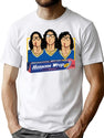 Hanson Brothers Hockey Slapshot Aluminum Foil T-Shirt for Men & Women, T-Shirts Graphic Tee - White