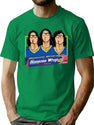 Hanson Brothers Hockey Slapshot Aluminum Foil T-Shirt for Men & Women, T-Shirts Graphic Tee - Green