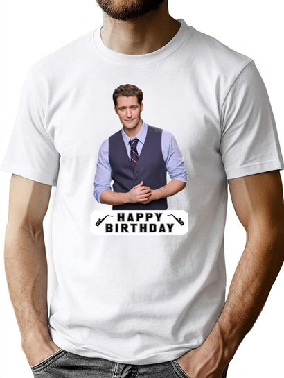 Happy Birthday Matthew Morrison T-Shirt for Men & Women, T-Shirts Graphic Tee - Black