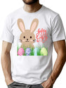 Happy Easter T-Shirt for Men & Women, T-Shirts Graphic Tee - White